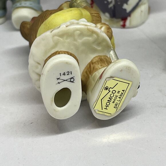 HOMCO Bears Ceramic Fireman Poodle Skirt Clown Teacher Doctor Chef ETC Lot of 15 - Picture 15 of 15